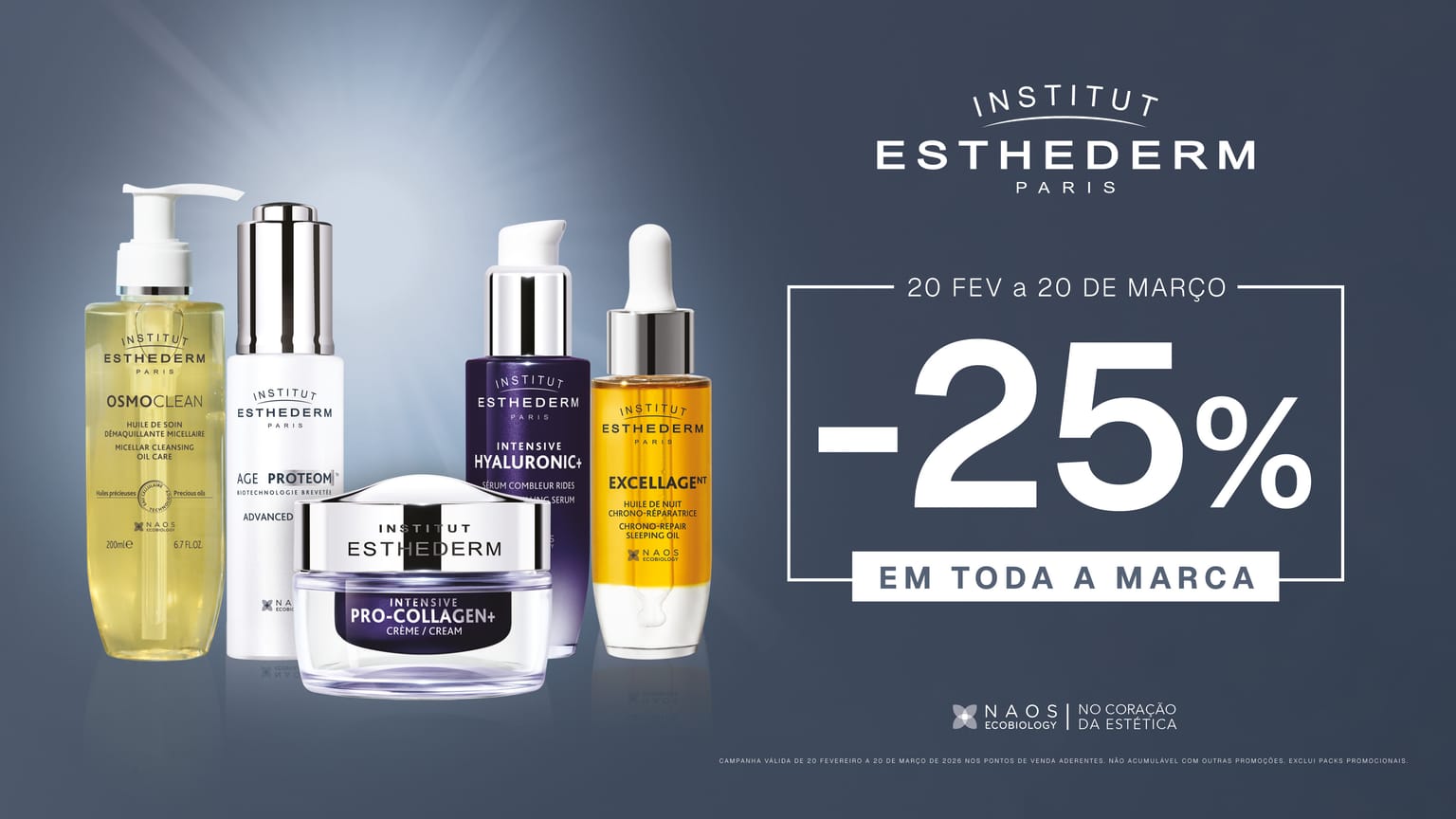 ESTHEDERM - 25% DESCONTO
