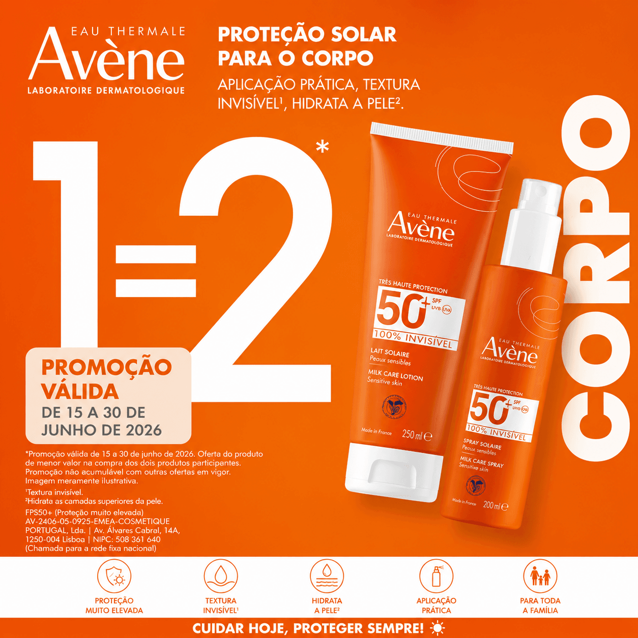 AVÈNE ☀️ PROMOÇÃO 1=2