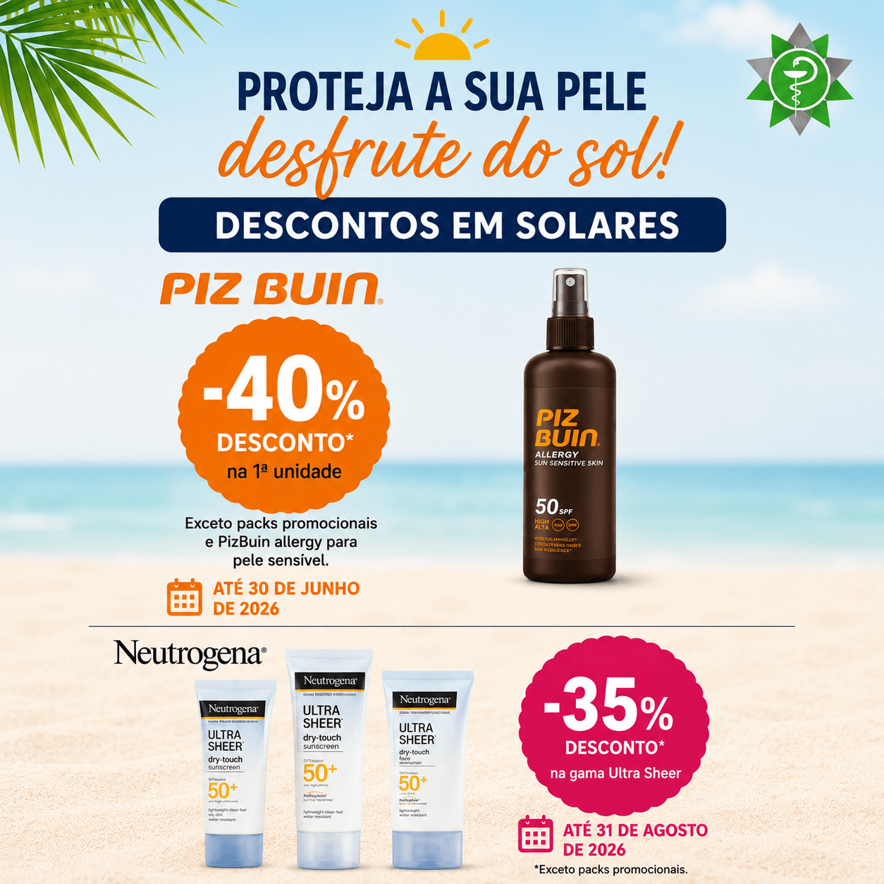 VERÃO PROTEGIDO ☀️ PIZ BUIN E NEUTROGENA