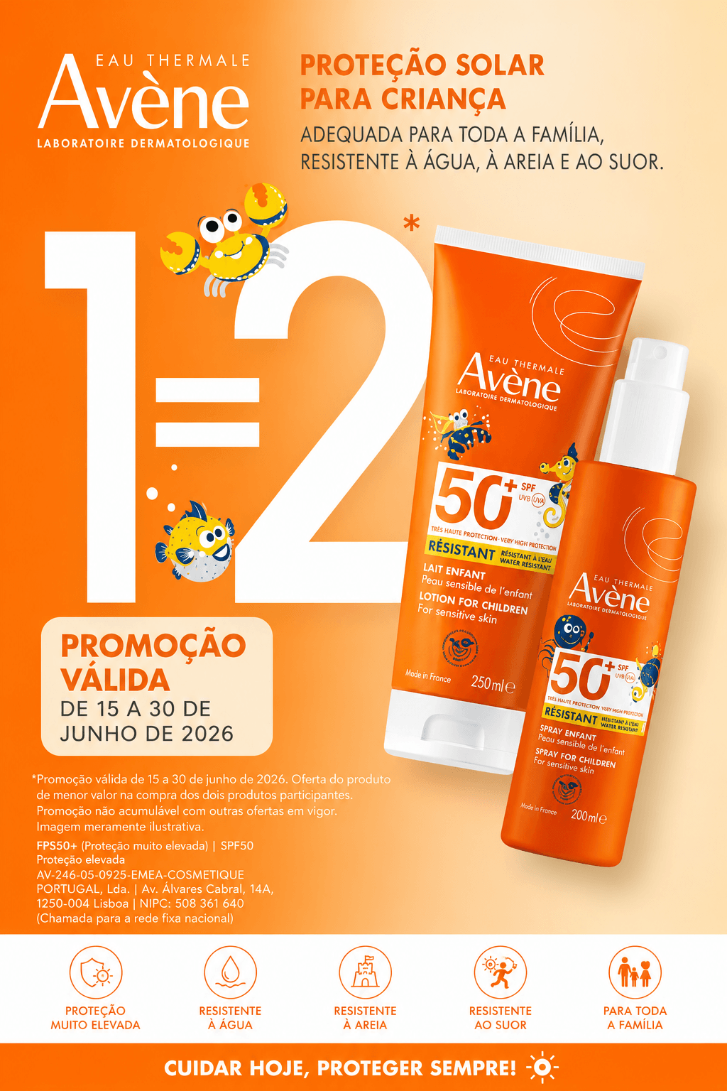 AVÈNE ☀️ PROMOÇÃO 1=2